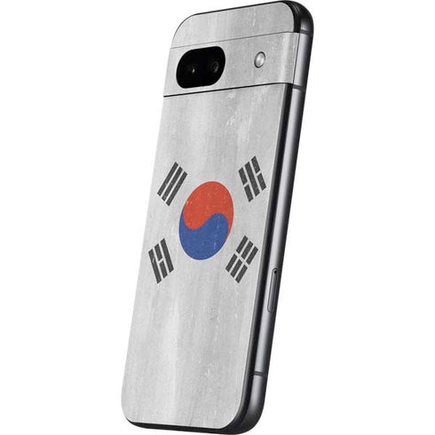 South Korean Flag Distressed Google Pixel 8a Skin